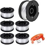 Moritale Bobine Fil Nylon Pièces de Rechange Coupe Bordure Black et Decker A6481 A6485 AF-100 (Longueur du Fil 9,1m Diamètre 