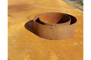 ISS-KOHLI Baumring Pflanzring Hochbeet Edelrost (2 x 95 cm Ø)