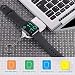 Produktbild HappySDH Ladegerät für iWatch, Apple Watch Ladegerät kabellos Energiebank Magnetisches Power Bank Charger Tragbare kompakte Reisebatterie für 38mm 40 42mm 44mm Series 1/2/3/4 (Weiß)