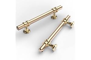 9BUILD 10 Pack 96mm Gold Kitchen Cupboard Handles Kitchen Door Handles Drawer Handles Zinc Alloy Gold Kitchen Handles Wardrobe Handles Cabinet Handles Cupboard Door Handles