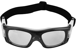 Alomejor Lunettes de Sport Lunettes de Protection de Basket-Ball Lunettes D'entraînement de Basket-Ball Antidéflagrantes Professionnelles Lunettes de Football