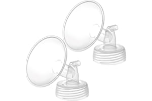 2 x 21 mm Maymom Parti per pompa a collo largo per Spectra S1/S2, con flangia a collo largo; non originali; ricambio per Spectra-Shield (flangia Spectra) (21 mm due flangie),Parti della pompa Spectra