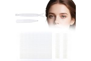 lasuroa 400szt Podwójnych Taśm do Podniesienia Powiek, z Widelcem i Pęsetą Długotrwałych Taśm Podnoszących Powieki do Natychmiastowego Uniesienia Opadających Nierównych Lub Pojedynczych Powiek