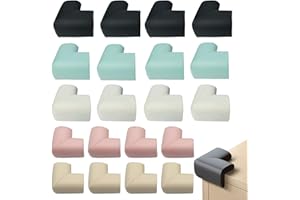 DTGECD 20 Pcs Corner Protectors, Corner Protectors for Kids, Multi Color Extra Thick Foam Safety Protections for Tables, Furniture and Tables Child Baby Proof Bumpers, Pre-Taped for Direct Use