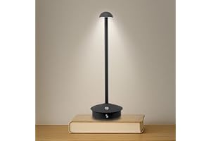 BEPER P207ILI153 Trådlös, laddningsbar bordslampa, 3 färgskärmar, dimbar, med -port inkluderad, bärbar för skrivbord, nattduksbord eller bord