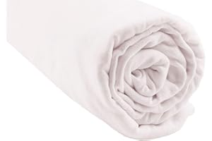 Drap Housse 90x140 cm 100% Coton Bio Lit Évolutif Enfant | Blanc | Doux & Agreable| Extensible & Respirant | Sommeil sain | Marque Easy Dort | Certifié Label Oeko-Tex | Fabriqué en Europe