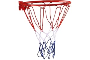 Tianbi Red de aro de Baloncesto, aro de Baloncesto al Aire con Redes de reemplazo, adecuadas para competiciones Profesionales, Juguetes Deportivos para Interiores y Exteriores