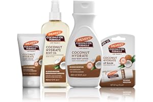 Palmer's Set per la cura del corpo all'olio di cocco | Lozione per il corpo | Olio per il corpo | Crema per le mani | Balsamo per le labbra