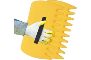 Ohicki Paletta per foglie da giardino e cortile, rastrelli a mano | Raccoglitore di foglie raccoglie lettiere per foglie e foglie raccoglie foglie, erba tagliata e detriti del prato