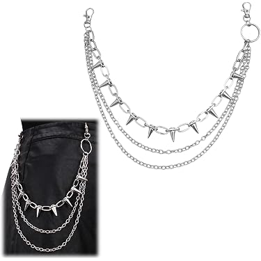 VALICLUD Moschettone Portachiavi A Teschio In Acciaio Inox – Stile Punk Retro Per Zaini E Chiavi (Nero, 4.5x2.5x1.5 Cm)