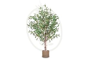 Maia Shop | Olivo Artificiale | Piante Finte | Misure: 105 x 60 cm | Piante Finte da Interno | Pianta Artificiali | Albero | Piante Finte Decorative | Decorazioni casa