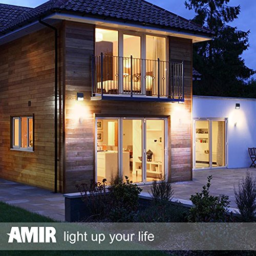 Amir Solarleuchten, 16 LED Solarlampe, Wetterfeste Bewegungssensor Solarlampe, Auto On/Off Solar Außenleuchte, Sicherheitslicht Wandleuchte für Garten, Patio, Auffahrt, usw. - 2