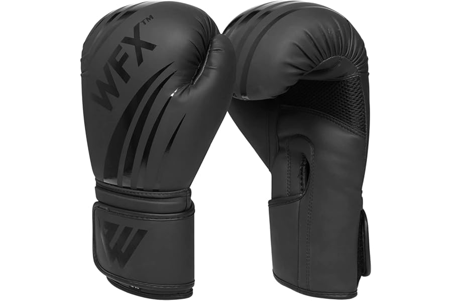 WFX Leather Boxing Gloves Professional MMA Sparring Kickboxing Punch Bag Training Muay Thai Fighting