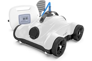 WYBOT Poolroboter, Poolsauger mit 150W, Starke Saugkraft, 3 Timing-Funktionen (1/2/3H), Dualer Motor, Poolreiniger Automatische für Pool Steigungen bis 30°