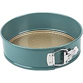 Prestige x Nadiya 23cm Springform Cake Tins for Baking - Non Stick Round 9 Inch Cake Tin, Dishwasher Safe Steel Bakeware, Tea
