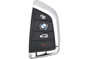 ARRVWEER Replacement Keyless Entry Remote Control Key Fob Case Fit for BMW 1 3 5 7 Series X1 X5 X6 M5 M6 Key Fob Cover Shell 4 Buttons