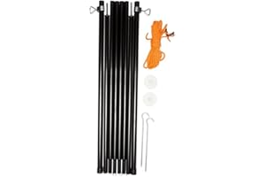 Vango Camping Adjustable x 2 Pole Set, for Canopy, Porch, King Poles, Size 180-220 cm