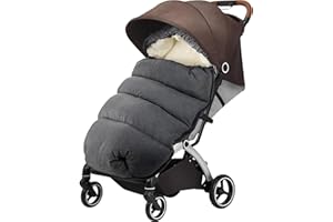 AUVSTAR Chanceliere Universelle pour Poussette,Chancelière Poussette Universelle,Chanceliere Bebe Poussette,Epaississement Chancelières pour Poussettes,Imperméable,Lavable en Machine