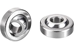 HiPicco GE5C Radial Spherical Plain Bearings, ID 5mm x OD 14mm x Width 6mm Self-lubricating Sealed Spherical Roller Bearings 2pcs