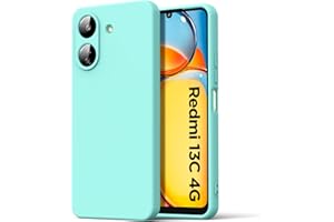 Byvuwiay Funda para Xiaomi Redmi 13C/Poco C65, Silicona Líquida Silicona Ultra Protectora Antichoque Case para Xiaomi Redmi 13C/Poco C65 - Verde