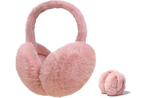 Votoko Paraorecchie da Donna, Paraorecchie in Peluche Invernali, Pieghevoli Copri Orecchie Caldo Invernale, Scaldini protezioni per Orecchie Inverno Scaldaorecchie in pelliccia sintetica