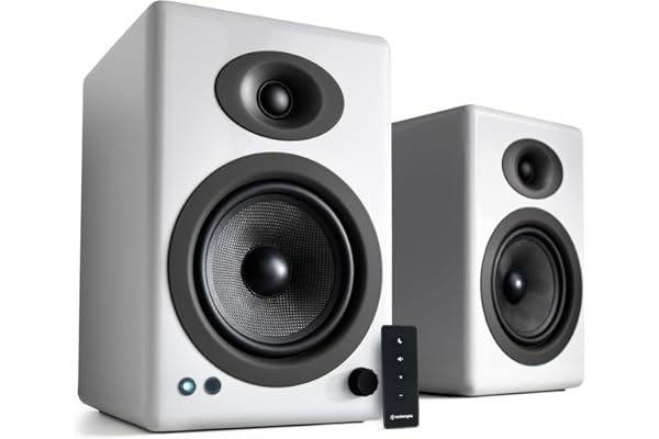 Audioengine Enceintes de bibliothèque amplifiées pour Home cinéma A5 - Moniteurs de Studio Haut de Gamme 150 W