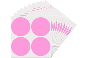 YIKIADA 100 mm Pegatinas Rosas Redondas - Gomets Colores Surtidos - Etiquetas de Puntos Autoadhesivos - 40 unidades