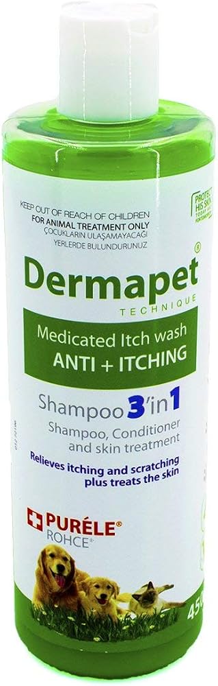 Purele Dermapet 450 ml Dermatolojik Etkili Kedi ve Köpek İçin Kremli Şampuan