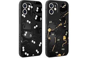 Coiwxmoi 2 sztuki etui do iPhone 12 Mini 5,4 cala, wzór Aesthetic Design dla dziewcząt i kobiet, miękkie silikonowe etui na telefon komórkowy, smukły motyw, odporne na uderzenia, odporne na