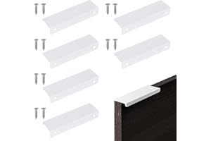 Rapidbok Maniglia per Armadi, Maniglie Nascoste per Armadietti, Maniglia Armadio Cassetti Porta, Mobili bianco Alluminio da Cucina,Maniglie Nascoste per Mobili da Cucina per Porte, per Casa, Cassetti