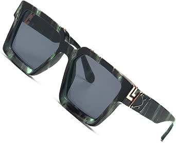 SHEEN KELLY Occhiali da sole retrò Millionaire Square Metal punk Rock Hip  hop Occhiali da sole uomo donna : Amazon.it: Abbigliamento