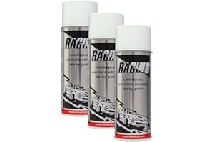 KWASNY_BUNDLE 3X KWASNY 288 004 Auto-K Racing Lackspray Weiß Glanz 400ml