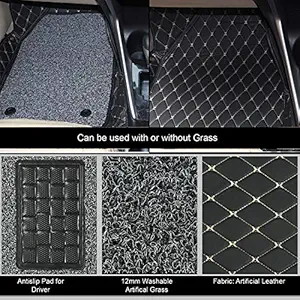 Oshotto COOZO 7D Custom Fitted Car Floor Mats Compatible with Ford Freestyle Black (Set of 3)