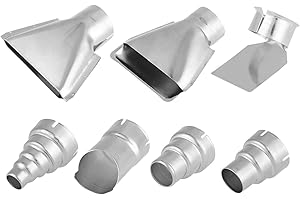 NAROOTE Xiangxin Dysza do opalarki 7 szt. 35 mm stal nierdzewna, zestaw dysz do pistoletu na gorące powietrze, akcesoria zastępcze do stacji lutowniczej na gorące powietrze narzędzie do naprawy stacji lutowniczej