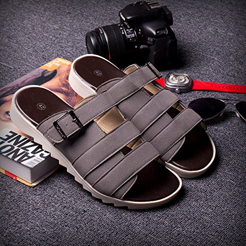 Preisvergleich Produktbild Xing Lin Herren Sandalen Sommer Trend Flip Flops Sandalen Hausschuhe Hausschuhe Mode Hausschuhe Schuhe 42082 Grey'S Neue Hausschuhe Badeschuhe Männer