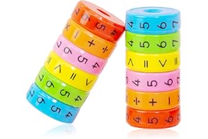 Elkuaie 2 piezas juguetes educativos aritmética matemáticas juegos de matemáticas juguetes aritméticos educativos fáciles de llevar en mochilas escolares, regalos para niños y niñas