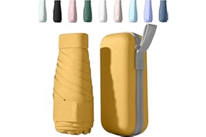 Sykerout Travel Umbrella, Mini Umbrella Sun Umbrella with Capsule Case, Small Umbrella Mini Umbrellas for Women Handbag Pocket Umbrella Travel Umbrella