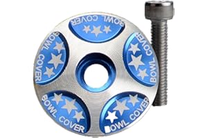 HOUSON Zestaw słuchawkowy rowerowy Top cap, aluminiowy mostek rowerowy Top cap MTB Headset 28,6 mm niebieski