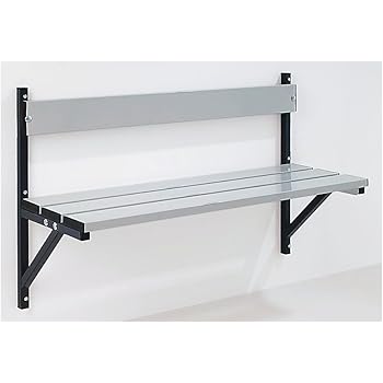 Sypro Wandbank - klappbar, feste Länge 1200 mm - mit Holzauflage - Bank