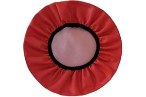 SJH Waterproof PU Leather Round Bar Stool Chair Cover,30-40cm Elastic Non-Slip Stool Seat Cover,Club Salon Stool Seat Cushion Slipcover Protector