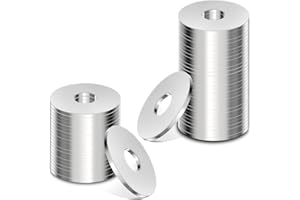 PURETÉAVHOM Unterlegscheiben M6 Edelstahl Groß 120 Stück Beilagscheiben M6 Karosseriescheiben Flache Unterlegscheiben Metall M6X18mm Scheiben für Gewindestange Schrauben