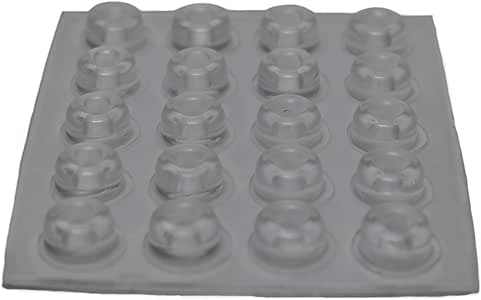 20 Klebepuffer Gummipuffer Türpuffer transparent selbstklebend Puffer