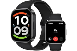 Xiaomi Redmi Watch 6 Active Smart Watch for Women/Men, Health/Fitness/SleepTracker, Bluetooth Calling, AOD 1200 Nits for Sunshine, 1.85" AMOLED Display, 18-Day Battery, Ultra-Slim Midnight Black