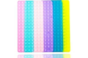 MAGIC SELECT Juguete sensorial Fidget pompas, Juguete de explotar Burbujas Push and Pop para Hacer estallar, antiestrés para ansiedad, para niños y Adultos