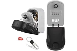 WLZP Caja de Cerradura con Llave, Llave de Combinación Caja de Almacenamiento Bloqueo Seguro, Convenientes para Home, Factory, Decoration Company de la Llave del de la Obra y Gerencia - Regalos 2 Llavero