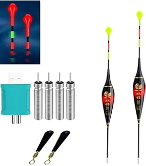 Colexy 3er Set LED Angelposen - Mit Farbwechsel Bei Biss Für Nachtangeln