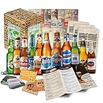 12x BIERE DER WELT Flaschen (1x Geschenkkarton + 12x Bierinfo + 1x Tasting Anleitung + 4x Bierdeckel) Geburtstagsgeschenk für Männer Geburtstag, Weihnachtsgeschenk für Freund, Geschenk zum 18, Mann Geschenkidee für Weihnachten/Hochzeit/Vatertag/Männertag Vatertagsgeschenk für Vater, Geschenke für Ehemann/Papa/Mann/Ihn/Kunde/Väter Vatertagsgeschenkidee