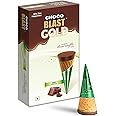 Pure Temptation® Gold Chocoblast Premium Diwali Chocolate Gift Pack - Flavoured Choco Filled Waffle Cone For Kids Birthday - Delicious Chocolate Candy - Chocolates Friend Pack - 10 PCs (Mint)
