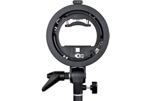 Godox - Supporto Elinchrom tipo S Speedlite, per flash, colore: nero