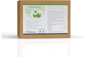 HS SIKMA Mikrogur Plus 1kg- Kieselgur Spritzmittel gegen Milben & Parasiten im Hühnerstall - Verbrauch 5-10g/m² - Vogelmilben natürlich bekämpfen - KEIN BIOZID